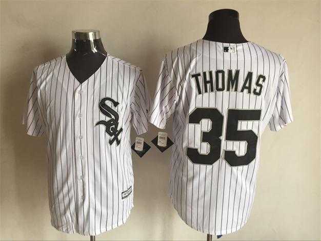 Majestic Chicago White Sox #35 Frank Thomas White Pinstripe MLB Stitched Jersey,We sell and wholesale Majestic Chicago White Sox #35 Frank Thomas White Pinstripe MLB Stitched Jersey on line form chian!